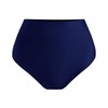 Dipinon Women's Navy High Waisted Bikini Bottom Full Coverage Bathing