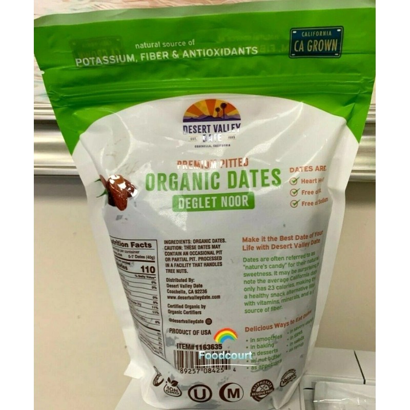 Desert Valley 2 Packs Desert Valley Organic Dates Deglet Noor