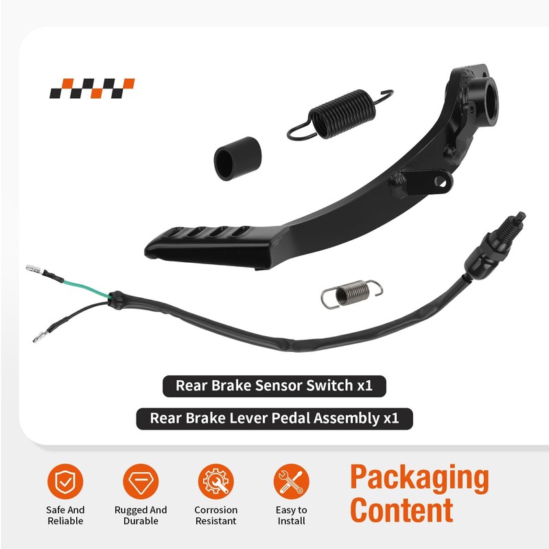 Rear Brake Lever Pedal w/Switch Sensor For Honda CB300F CBR250R