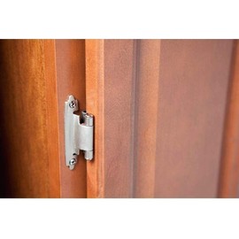 Y&Y Decor Lot of 25 Pairs (50pcs) Self Closing Variable Overlay Flush Cabinet Hinges - Satin Nickel