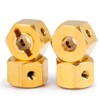 SWX 1/10 RC Car Wheel Hex Extenders 4PCS 8mm Brass