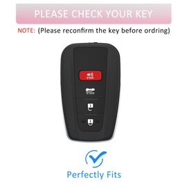 Riasot Gradient Key Fob Cover for Camry RAV4 Highlander Corolla Avalon C-HR Prius GT86 2018-2023 (Pink)