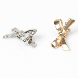 12 Pcs Tiny Metal Hair Bow Clips Small Bow Hair Pins Non Slip Bang Hair Clips Mini Cute Duckbill Hairpins Bowknot Hair Barrettes for Daily Life Silver