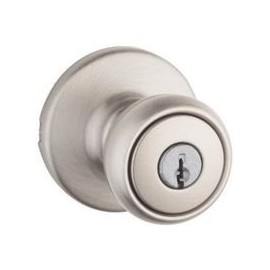 Kwikset 400T 15 K6 CP Tylo Keyed Entry Knob, Satin Nickel by Kwikset