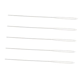 DOITOOL 5Pcs Beading Needles Durable Iron Wire Craft Needles for Jewelry Making DIY Sewing and Arts Crafts for Threading Beads and Embroidery Projects