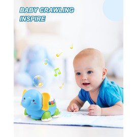 LDUMODUW Baby Toy 6 Months 1 Year, Toy from 6 Months, Toy from 1 Year, Crab Baby Toy with Music and Projector, Baby Toy from 6 9 Months, Crawling Toy Baby Gift