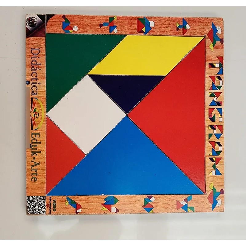 Tangram De Madera Juego Didáctico Rompecabezas Mayoreo 50pzs