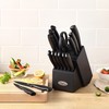 Marco Almond® Kitchen Knife Set with Block and Sharpener MA23,