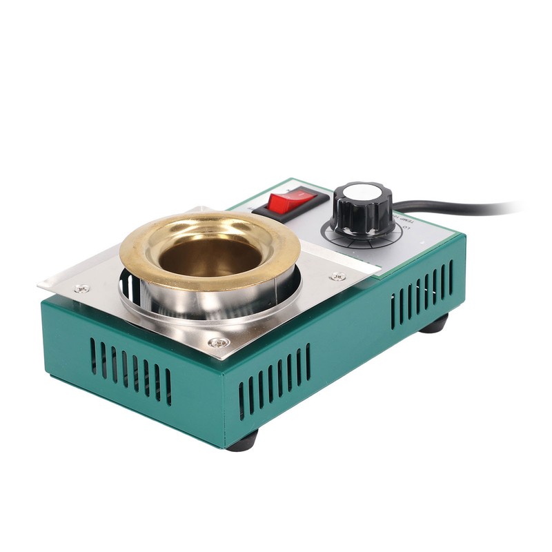 150W Round Solder Pot Stainless Steel Ti Plating Electronic Soldering