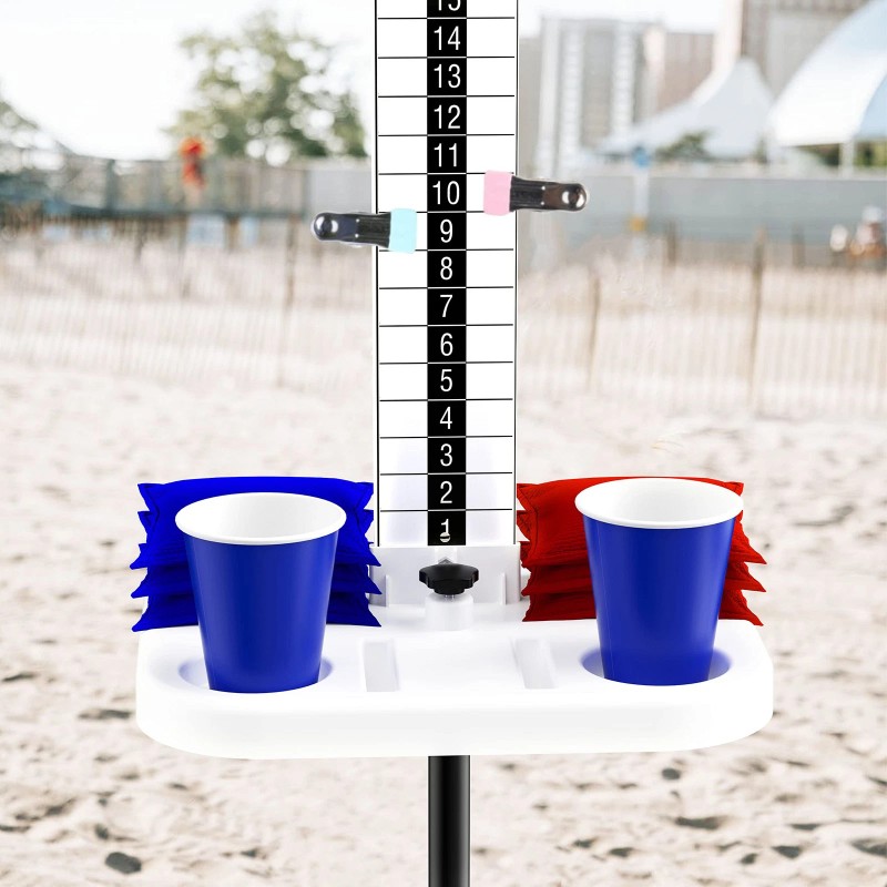 Teamaze Cornhole Scoreboard 2 Sets Cornhole Score Keeper With Drink