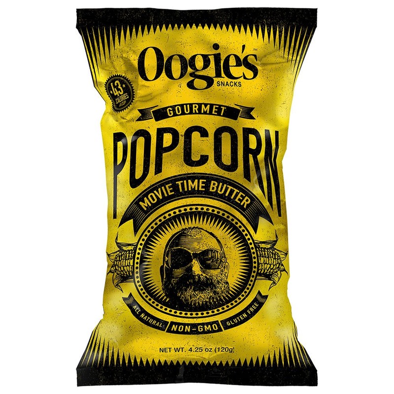 Oogie’s Gourmet Popcorn, Movie Time Butter, 4.25 Oz bag (Pack