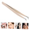 Outanaya Lash Tweezers for Eyelash Extensions Curved and Straight Tip