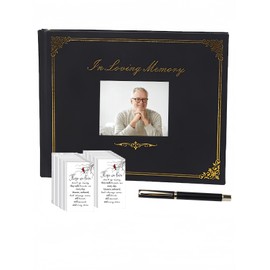 Funeral Guest Book for Memorial Service,in Loving Memory Guest Book