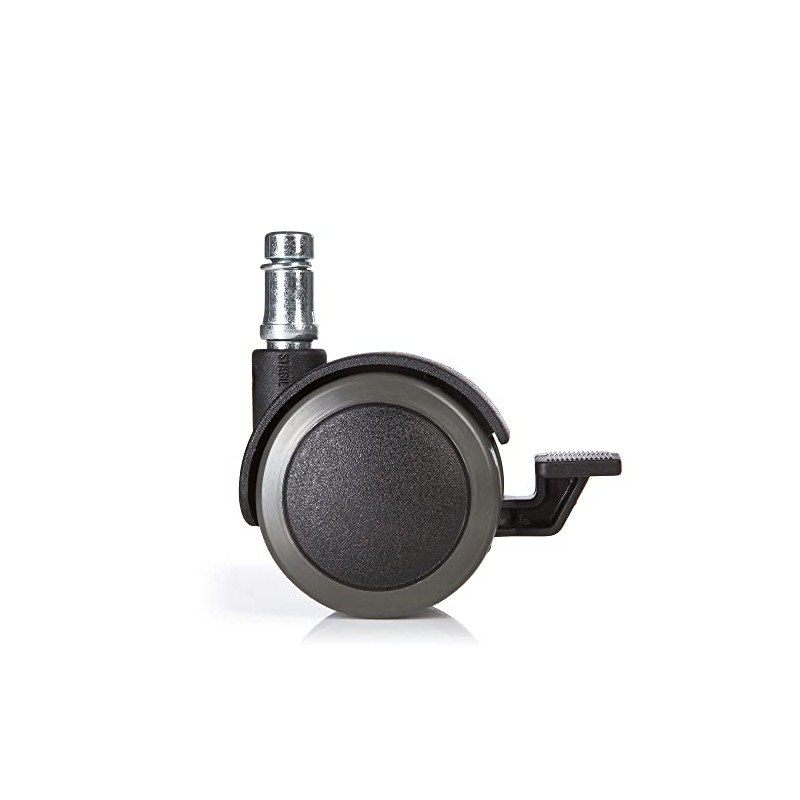 5 x Hard Bottom Roles with Parking Brake 11 mm/50