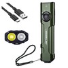 JETBeam E26 Flat Tactical Flashlight 2000 LM with White Green