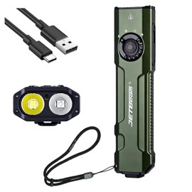 JETBeam E26 Flat Tactical Flashlight 2000 LM with White Green LED Model UV