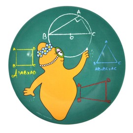 Barbapapa BA942C Small Barbotine Plate Green