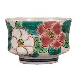 Kutaniyaki Wataya K7-1126 Kutaniyaki Gui & Camellia by Yuzuki Tanaka