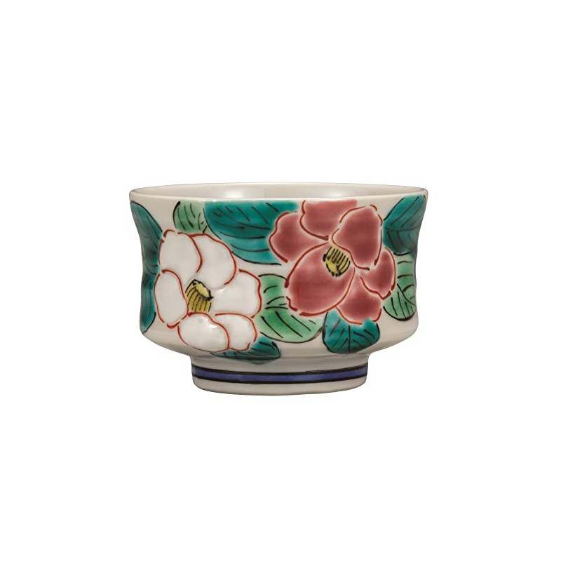 Kutaniyaki Wataya K7-1126 Kutaniyaki Gui & Camellia by Yuzuki Tanaka
