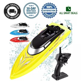 CobraToys Lancha Bote De A Control Remoto Para Niños Y Grandes Para Lagos Piscinas Nuevo