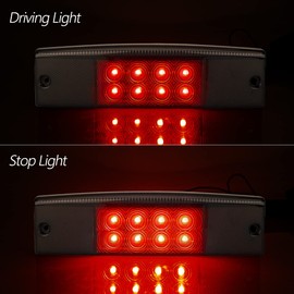 KICRY Ranger Rear Tail Light Compatible with Polaris Ranger 400 570 800 EFI MIDSIZE Red Replace OEM 2411450 (Smoke)