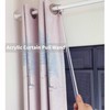JUYO VONSAN Clear Acrylic Curtain Pull Wand 5 pack Drapery