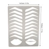 Sonew Eyebrow Lip Stencil, Brushed Silver, Thickened, Stainless Steel, Reusable