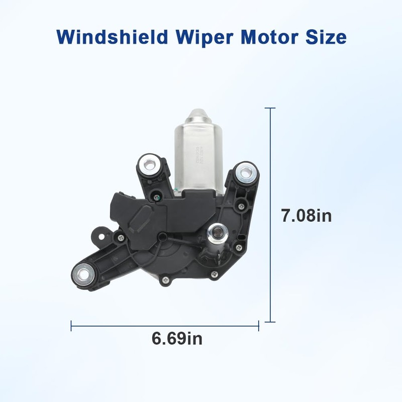 VANJING Rear Windshield Wiper Motor Compatible with Nissan Rogue 2014