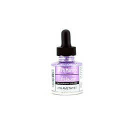 Dr. Ph. Martin's Iridescent Calligraphy Color (21R) Ink Bottle, 1.0 oz, Amethyst, 1 Bottle