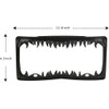 Black Shark Tooth License Plate Frame for Men, Horror Halloween
