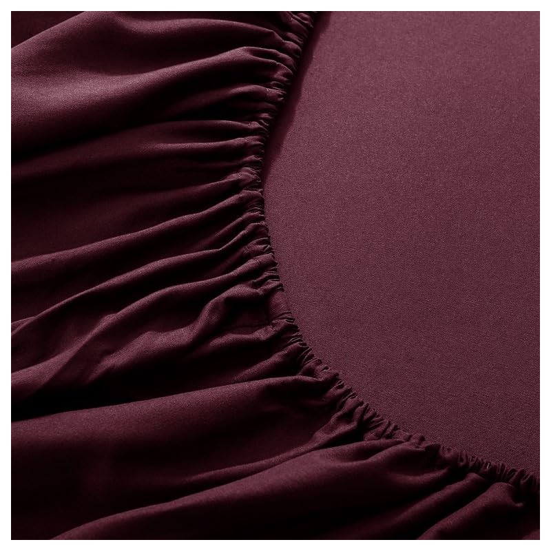 Prime Linens Extra Deep 30Cm Plain Fitted Sheet, Elastic Pocket