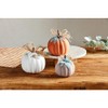 Mud Pie Orange Pastel Pumpkin Table SITTERS