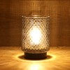 LUSHARBOR Battery Operated Lamp with Timer, Small Decorative Table Lamp