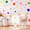 148 Pieces Rainbow Polka Dot Wall Decals Set Peel and