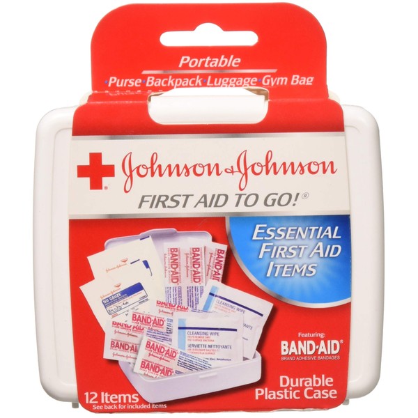 JOHNSON & JOHNSON First Aid to Go Kit 12 Items 1 Each (Pack of 7)