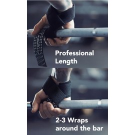 Fitgriff® Lifting Straps (Padded) for Strength Training, Bodybuilding, Fitness – Deadlift Straps – Lifting Straps – for Women and Men (Silicone Grip)