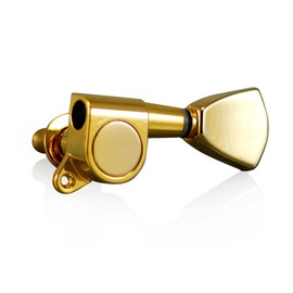 VANSON VN-04 Gold 3-a-side Tulip Tuners/Machine Heads for Epiphone Les Paul, SG, ES, PRS, Schecter, Ibanez, Acoustic etc. (3-a-side, Gold)