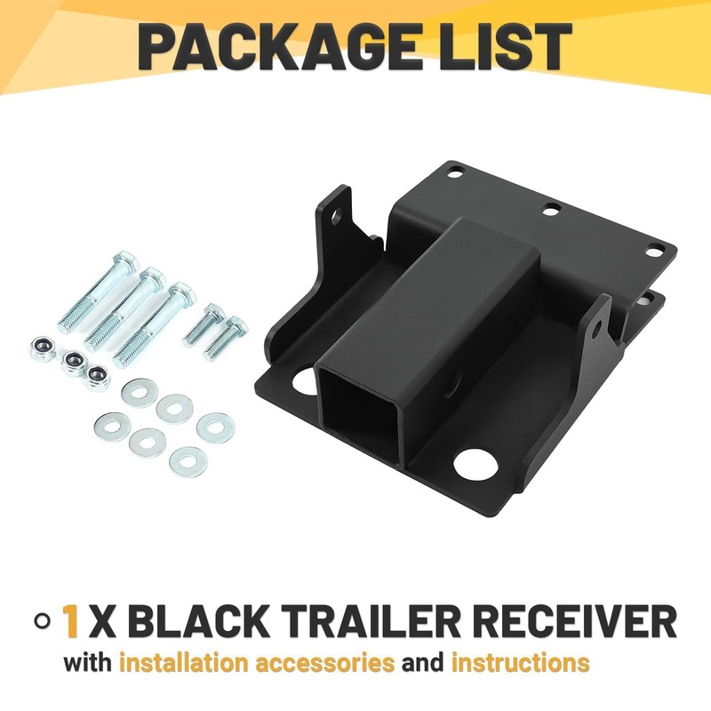 KUAFU 2" Trailer Hitch Receiver Compatible with Kawasaki Mule 600