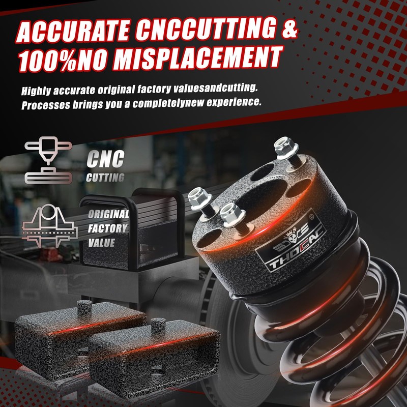 THOCAC 3.5" Front & 3" Rear Full Leveling Lift kit