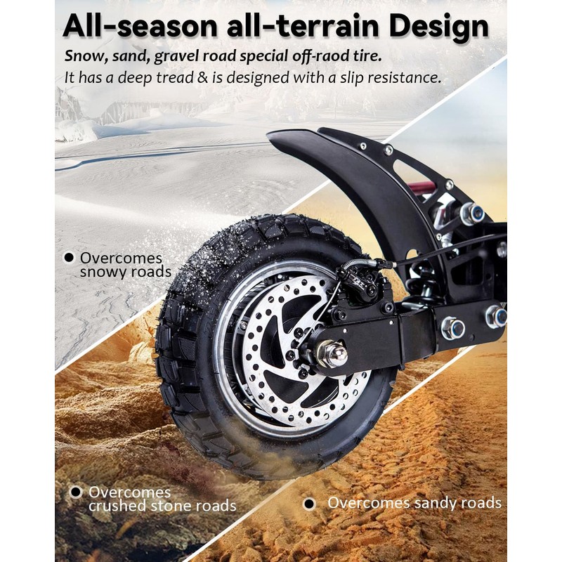 GLDYTIMES 10x3 255x80 80/65-6 Off-road Vacuum Tire Rubber Outer Tire