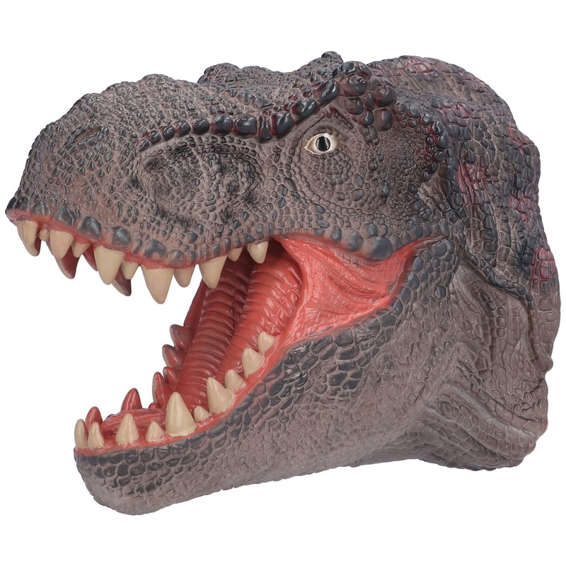 Dinosaur Puppet Rubber Portable Hand Drawn Comfortable Grip Tyrannosaurus Hand