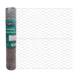 20GA Galvanized Hexagonal Poultry Netting Chicken Wire 24 inches x 50 feet x 1 inch Mesh