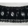 2 1/4" Wide Pleated with Lace Ruffled Trim Price Per