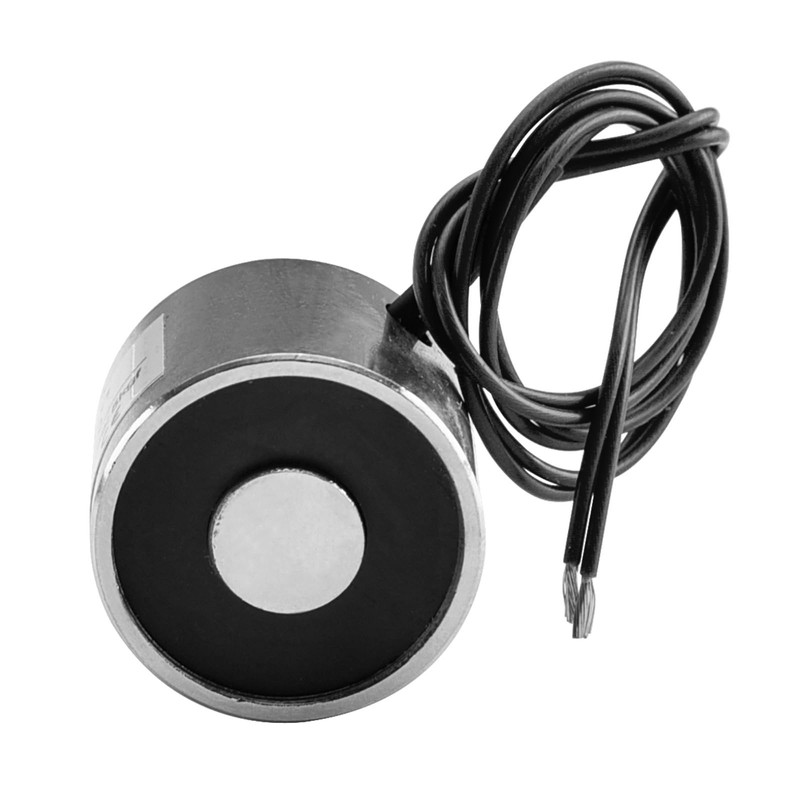 Heschen Electromagnet Solenoid Round Silver P25/20 DC 24V 5kgf