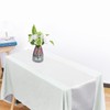 HMQIANG 6 Pack White Table Runners, Satin Table Runner 12x108