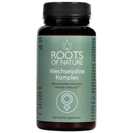 ROOTS OF NATURE Wechseljahre Vitalpilz-Komplex – 60 vegane Kapseln – mit Hericium, Reishi, Maitake, Ginseng, Salbei & Vitamin D – Für Hormonbalance, Nervensystem & geistige Leistung
