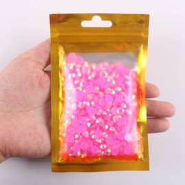 500pcs 6mm 26gram Jelly Rhinestone AB Color Non Hotfix Glitter Resin Rhinestone Bling Diamonds for Mugs, Bottles, Tumblers, Craft Decoreation…