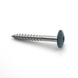 50 x 4.8 x 38mm RAL 6005 Moss Green Stainless Steel Facade Board Screws A2