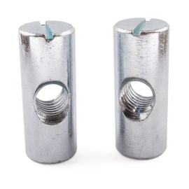 SD Products CDZP0110-20 Cross Dowel Barrel Nuts, Zinc, M8 x 30, Set of 20 Pieces