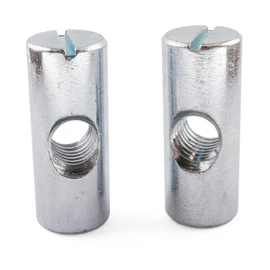SD Products CDZP0110-20 Cross Dowel Barrel Nuts, Zinc, M8 x 30, Set of 20 Pieces